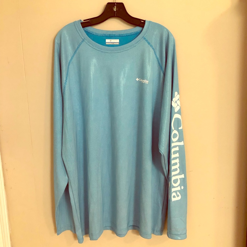 🎣Blue Sheen Sport Long Sleeve Fishing Shirt